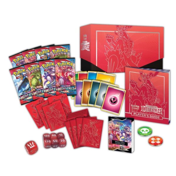 Pokmeon TCG Sword and Shield Battle Styles Elite Trainer Box (Frappe unique Urshifu) Engin - Image 3