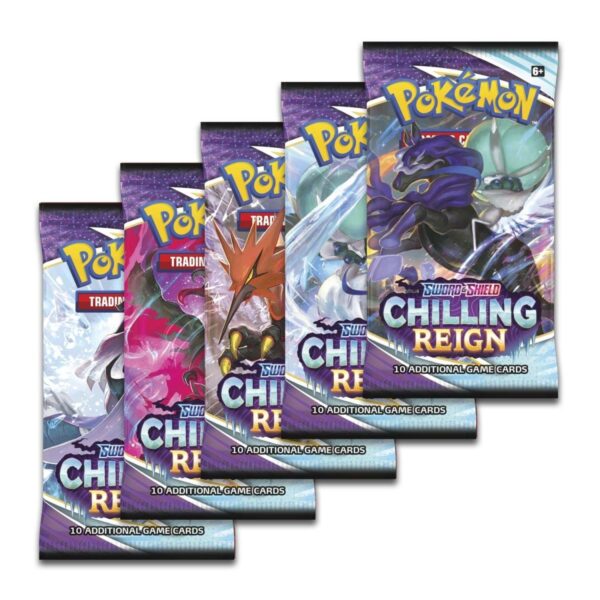 Pokemon TCG Sword and Shield Chilling Reign Booster Box (36 Packs) Engin - Image 3