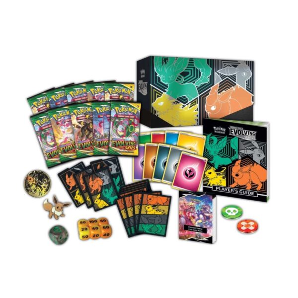 Pokemon TCG -Schwert und Schild entwickeln sich Himmel Pokemon Center Elite Trainer Box (Jolteon, Flareon, Umbreon & Leafeon) Eng - Bild 6