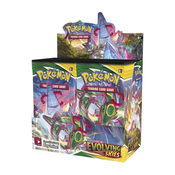 Pokemon TCG Sword and Shield Evolving Skies Booster Box (36 Packs) Engin