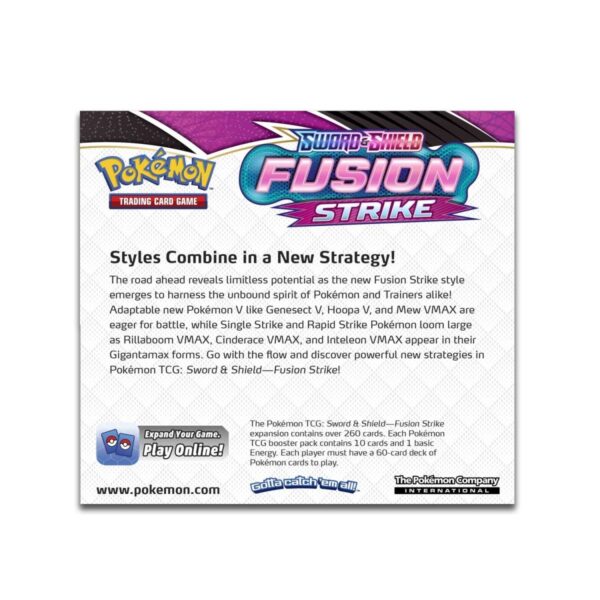 Pokemon TCG Sword and Shield Fusion Strike Booster Box (36 Packs) Engin - Image 2