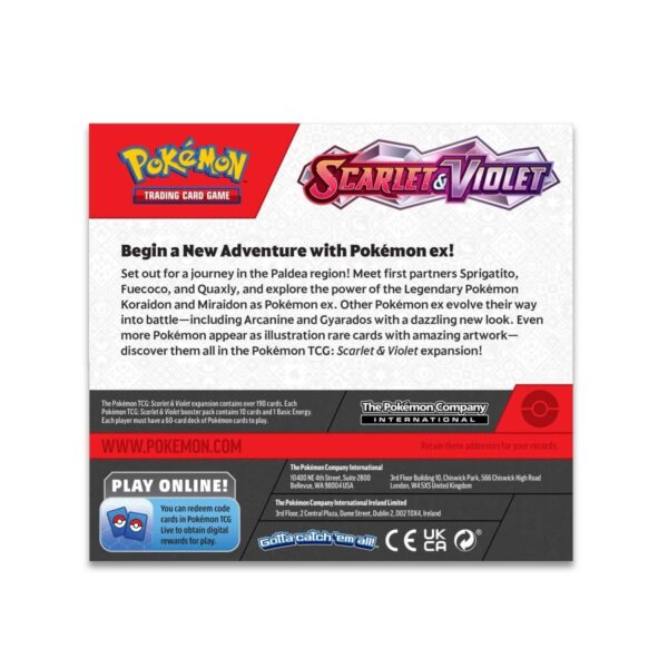 Pokemon TCG Scarlet en Violet Booster Display Box (36 Inpakken) Eng - Afbeelding 3