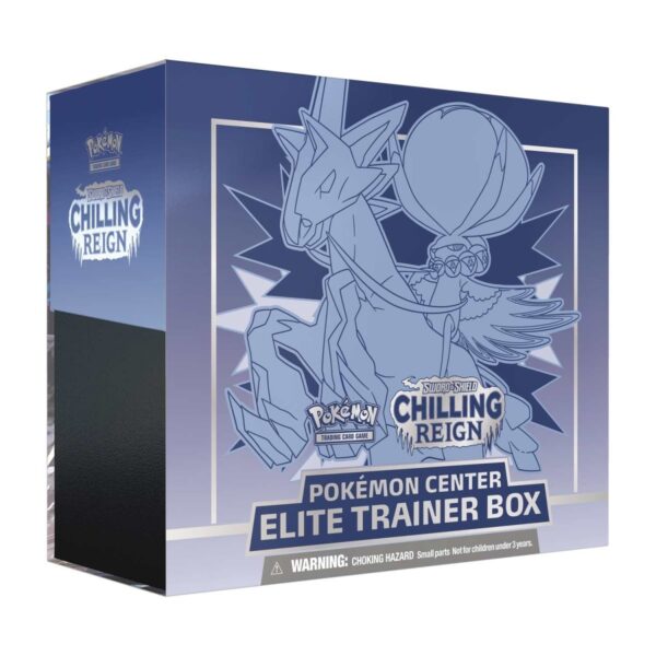 Pokemon TCG Chilling Reign Pokemon Center Shadow Rider Calyrex Elite Trainer Box ENG