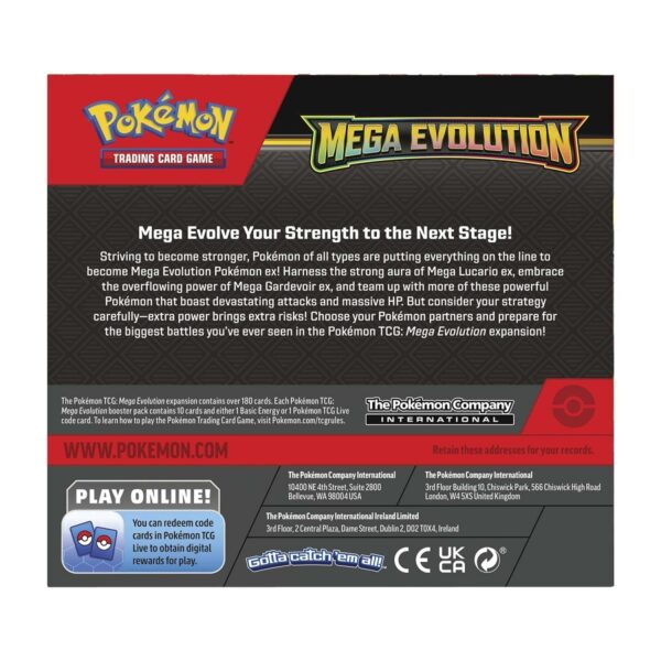 Pokemon TCG Mega Evolution Améliorer la boîte d'affichage de booster 36 Packs et 1 Carte promotionnelle - Image 2