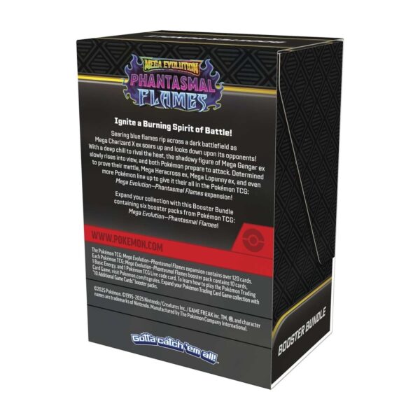 Pokemon TCG: Mega Evolution Phantasmal Flames Booster Bundle (6 Pakker) Eng - Billede 4