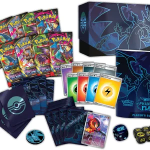 Alternativ oversigt over Pokemon TCG: Mega Evolution Phantasmal Flames Elite Trainer Box